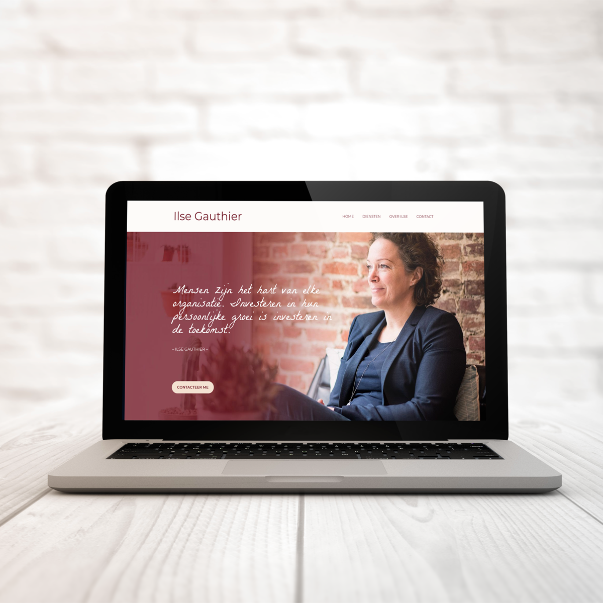 ontwerp website voor Ilse Gauthier